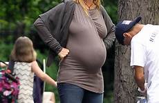 uma thurman pregnant belly heavily growing baby very before daily dress boobs bump actress wraps maxi keeps but week mail
