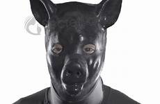 latex schwein piglet fetisch schwarze gummi kapuze kink gimp maske
