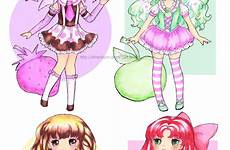 dessert girls deviantart chibi girl anime food chibis manga cute drawings wallpaper visit