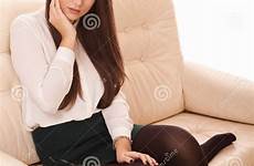 elegant woman sofa sitting girl preview