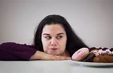 fat eating girl obese woman funny sweets obesity looking brunette dessert stock