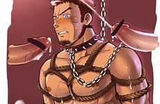 bondage gay male nipple cum rule34 bara ejaculation bound erection xxx pecs piercing penis collar only multiple respond edit