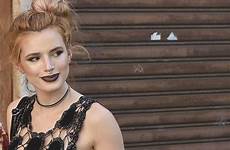 thorne bella through rome bra wearing nips slips celebrity visible nipples while which her