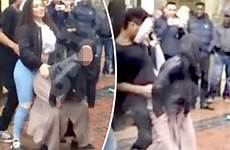 hijab muslim twerking birmingham threats twerks filmed islamic sent