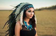 native american indian wallpaper girl americans headdress feathers blue woman female clothing women ava sophia hd smooth skin backgrounds pixelstalk