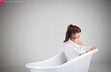 girl hye eun lee bath asian tub shirt cute korean japanese girlcute4u very posted
