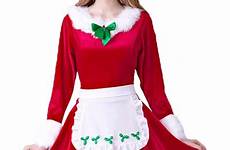 santa claus costume women christmas costumes dress sexy adult mrs girl cute cosplay party white deluxe fantasy holiday candyapplecostumes halloween