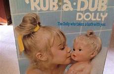 dolls vintage toys baby doll dub rub bath dolly 1970s 1973 childhood memories 70s choose board tub so bathtub came