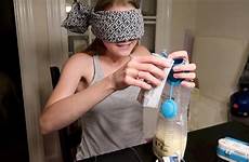 blindfolded feeding tube challenge