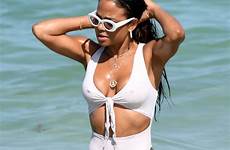 christina milian swimsuit white sexy thefappeningblog miami beach gotceleb