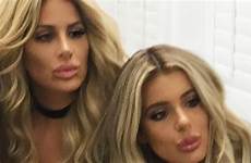 brielle biermann breast zolciak bare flashes snapchat kim her courtesy instagram