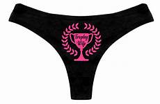 panties trophy wife panty party hotwife sexy thong hot bachelorette bridal lingerie womens gift