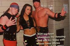amazing aj styles red mickie james laree alexis tag teams forgotten day comments wrestling squaredcircle champion face choose board