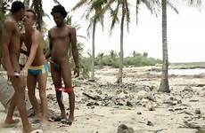 dominican bareback twinks threesome interracial anal