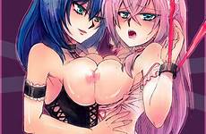 xxx anime bondage maid lingerie girls femdom female pink hair rule34 dominatrix yuri bdsm hentai 1137 blue sex underwear edit