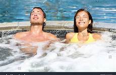 jacuzzi tub hot couple bath spa bubble vacation enjoying relaxing stock romantic outdoors shutterstock asian young man summer woman search