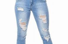 jeans ripped women distressed blue torn size plus walmart light
