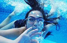 underwater swim pool party