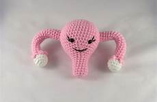 uterus plush ovaries amigurumi