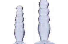 anal delight jellies crystal butt plugs kit trainer clear