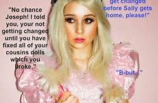 sissy dolls barbie pink captions tg boy girl frilly girls cousins baby girly femdom caps boys cute fem dresses fashion