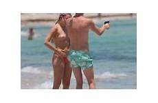 gg magree topless beach story aznude nude bottoms miami goes bikini red