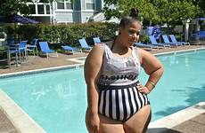 fat thighs girl swimwear size plus curvy tight outfits