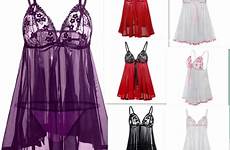 lingerie baby doll sexy plus size babydoll sleepwear neck erotic lace deep transparent dress hot