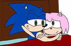 sonic amy bed together deviantart marcospower1996