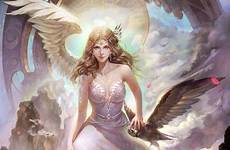 fantasy angel angels beautiful hadas hair ange wallpaper ángeles long dress demonios magique choose board