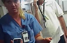 nurse arrested utah patient police man nbc video calmly wubbels deputy explains policy keeping safe crazy job