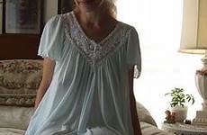 nightgown mature elaine miss nightgowns sleeved moms elain