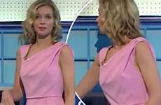 rachel riley wardrobe countdown malfunction rated tv suffers express female mishap celebrities nipple celebrity girls she viewers gives eyeful women
