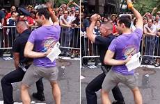 officer nypd gay sex pride boy man parade police men cop street york simulates dance duty hot grinding hance intercourse