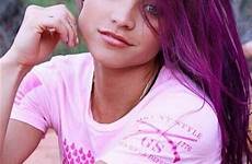 evilmilk hottie purple pink hair