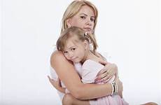 mother young daughter hugging beautiful her stock little sad preview