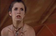 fisher carrie leia princess wars star bikini slave metal gold organa scenes behind strikes empire back