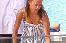 vikander alicia pool bikini candids janeiro rio hangs celebmafia brazil poolside her hawtcelebs fassbender michael posted