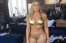 iskra bikini gold lawrence size women sexy morning curves breakfast model plus eporner successful embrace wants shape natural their express