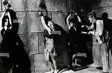 chained women castle movie blood scene dracula stock 1969