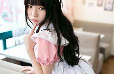 cosplay maid japanese cute kawaii girl anime