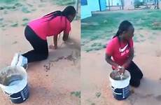 stripped girl forced chores justice africa