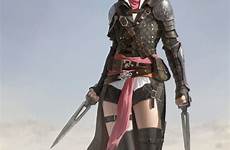 rogue dnd jonghwan rpg armor artstation guerreira daggers weibliche pathfinder wielder перейти swashbuckler 보드 선택 fury kaifineart