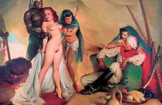 harem elvgren gil slave pinup redheaded pinups nuas plantado papoula sementes marques sultan