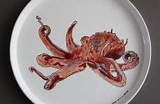 octopus plate etsy