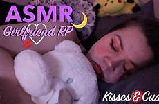 asmr girlfriend bed kisses cuddles