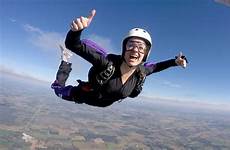 parachute woman skydiving plane jump snowbrains fails survives survived didn open foot after august