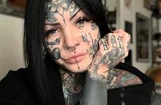 tattooed face tattoos women girls faces instagram facial tattoo girl tats head why people their article crazy ebaumsworld tatts do