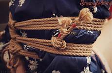 shibari ropes gote tie box joining two stem practice