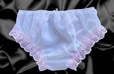 knickers frilly satin briefs